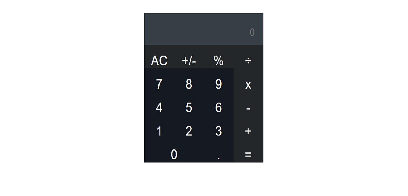 A picture of an online Calculator app.